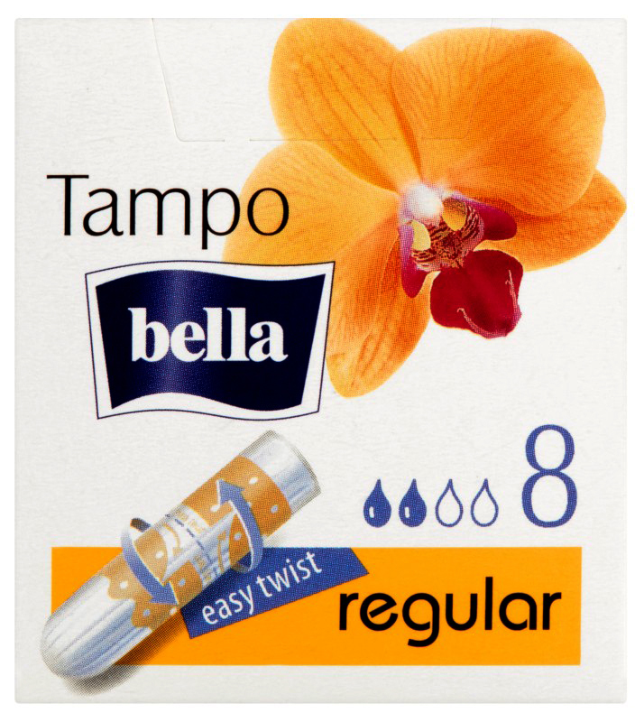 Tampon Bella Normal 8szt. REGULAR Tampon Bella Normal 8 sztuk, regular, z sznureczkiem easy twist