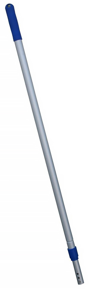 Kij aluminiowy teleskop MERIDA 1,8m do stelaża mopa rzepowego HFF301 Kij aluminiowy teleskopowy MERIDA 1,8m do stelaża mopa rzepowego, niebieski rękaw, srebrne aluminium.