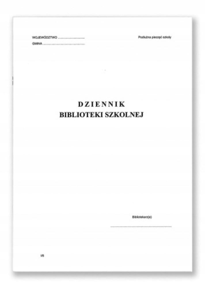 DR Dziennik Biblioteki SzkolnejI/8 Druki akcydensowe przeznaczone do wypełniania, wykorzystywane w czynnościach urzędowych, handlowych. Niezbędne w funkcjonowaniu firm, urzędów i innych jednostek zgodnie z obowiązującymi normami prawnymi.
