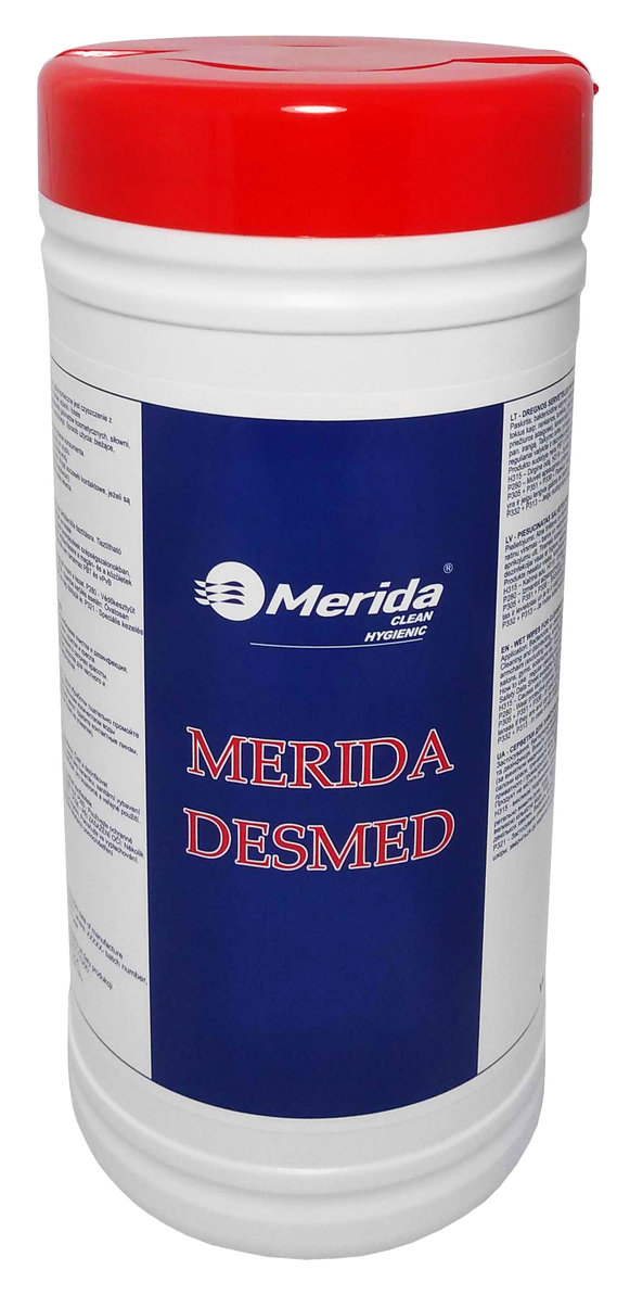 MERIDA Desmed chusteczki nasączone do dezynfekcji 100 szt. w opakowaniu cylindrycznym