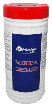 MERIDA Chusteczki nasączone 100 szt. do dezynfekcji powierzchni i rąk 100x100mm