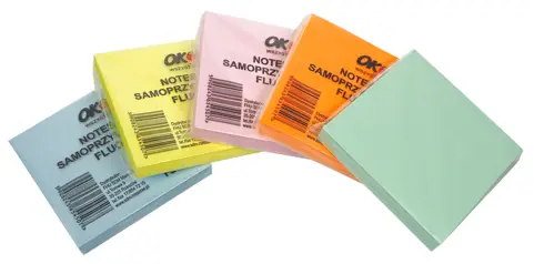 Kostka biurowa samoprzylepna 75 x75 KOL.