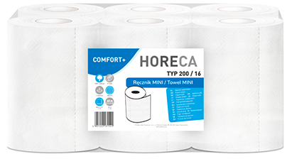 Ręcznik celuloza dwuwarstwowy Mini HORECA Comfort 50m, opakowanie 6 rolek