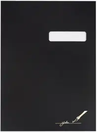 Teczka do podpisu A4  20 kart okienko czarna