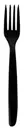 Widelec SUPERIOR CZARNY 17,5cm 50szt