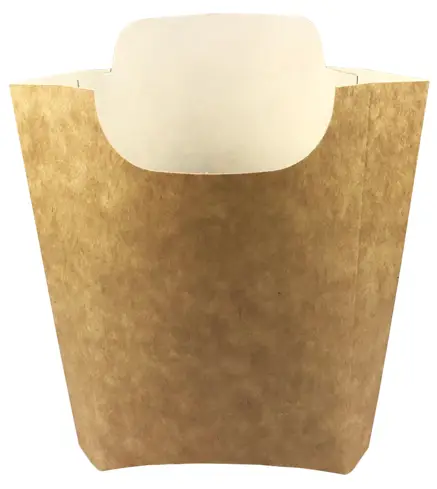 Pudełko papier. Frytka 200g 100szt jasny brąz / kraft