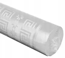 Obrus papierowy srebrny na rolce 1,2 x 6m z wytłoczeniem damaszkowym