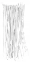 Druciki kreatywne Biały MET.40szt /30cmDR18/DR17
