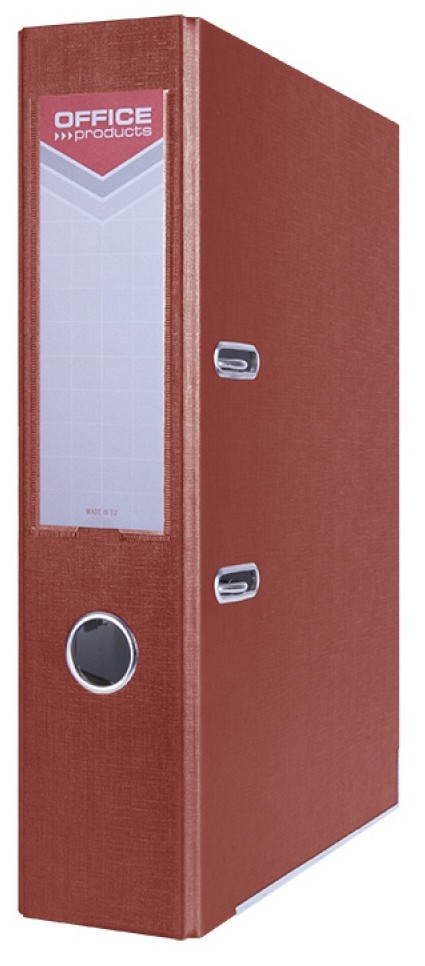 Segregator A4 70 mm matowy bordo Office Products z wzmocnionym otworem na palec