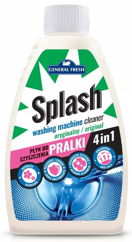 SPLASH płyn do czyszczenia pralek 250ml GENERAL FRESH uniwersalny 4in1