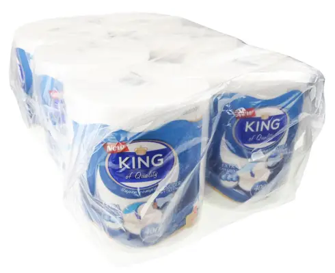 King of Quality Compact to 1kg ręcznika wykonanego z trójwarstwowej celulozy najwyższej jakości. Każda z rolek to 400 listków ręcznika idealnego dla ogólnego zastosowania, również do kontaktu z żywnością. Dzięki zastosowanemu tłoczeniu ręcznik King jes...