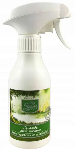 Odświeżacz KALA Olejek zapachowy 250ml DRZEWO SANDAŁOWE Profesjonalny olejek zapachowy na bazie prawdziwych perfum o długotrwałym intensywnym działaniu. Przeznaczony do wszystkich pomieszczeń: toalet, łazienek, pokoi, restauracji, biur, korytarzy, poczekalni, autokarów, samochodów, klubów, dyskotek itp. Sku...