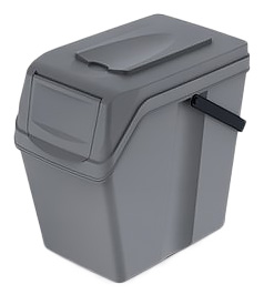 Kosz na śmieci SORTIBOX 20L modułowy kolor szary kamienny z pokrywą