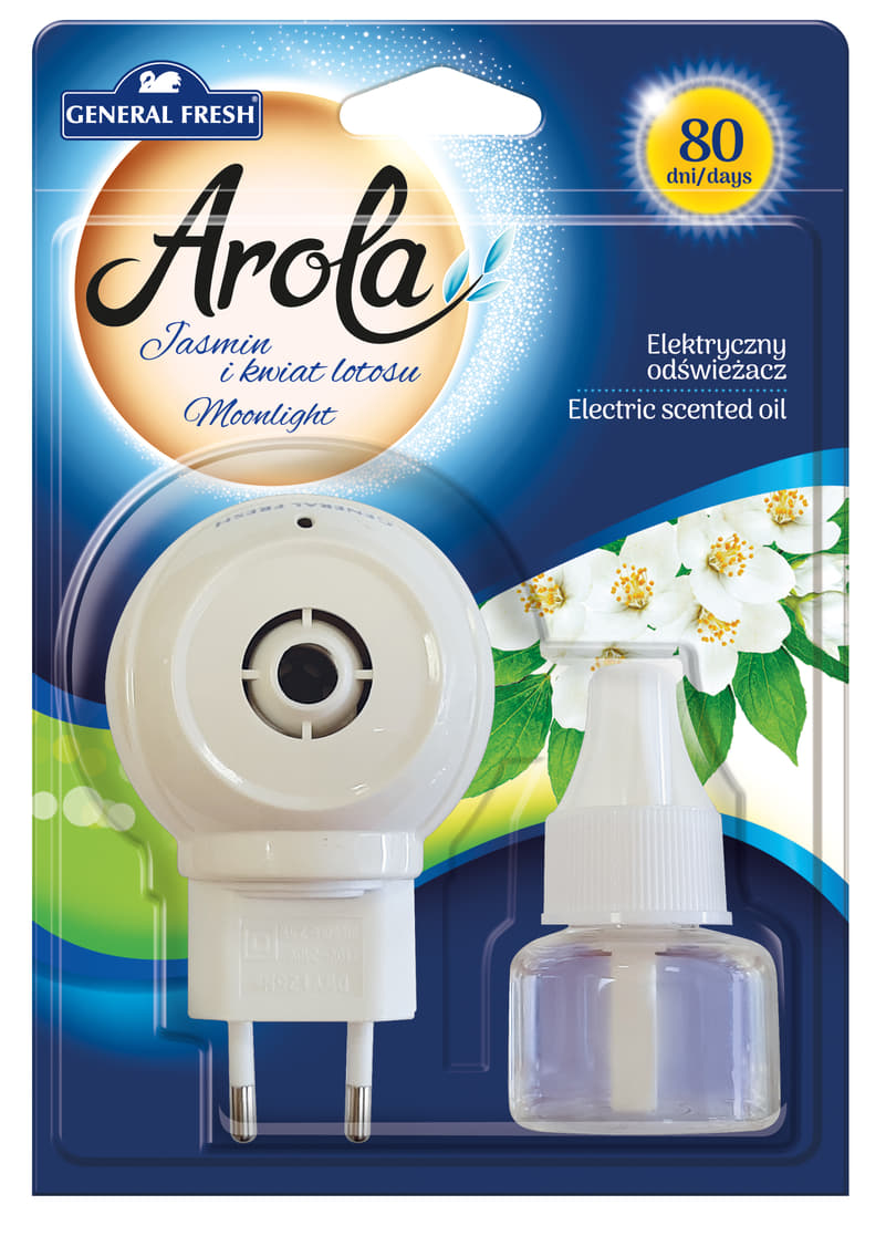 Elektryczny odświeżacz powietrza General Fresh Arola jaśmin i kwiat lotosu 25ml z urządzeniem