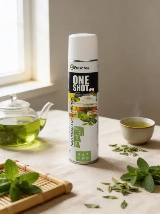 Odświeżacz FRESHTEK ZIELONA HERBATA 0,6LONE SHOT - widok alternatywny