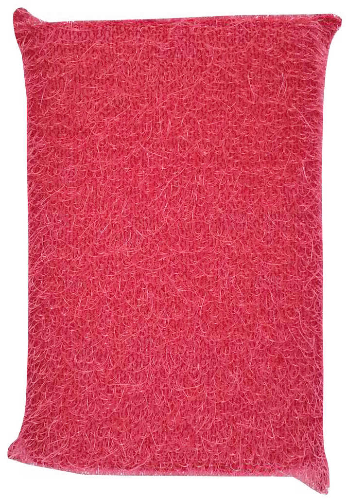 Zmywak kuchenny do teflonu ŻYŁKOWY 1szt czerwony Wytrzymały zmywak kuchenny, wykonany z żyłki. Idealnie sprawdza się podczas usuwania ciężkich zabrudzeń z teflonu i innych delikatnych powierzchni, a także podczas szorowania przypalonych i intensywnie zabrudzonych garnków i patelni.