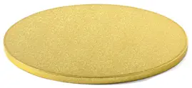 Podkładka pod tort okrągła złota średnica 30 cm sztywna jedna sztuka