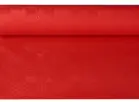 Obrus papierowy Rol. CZERWONY 1,2 x 6m z wytłoczeniem damaszkowym