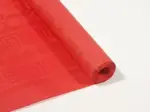 Obrus papierowy na rolce czerwony 1,2 x 6m z wytłoczeniem damaszkowym