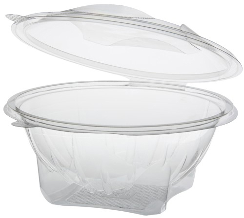 Pojemnik PET 1000ml z przezroczystą pokrywką, pucharek do żywności, średnica 19cm wysokość 7,8cm
