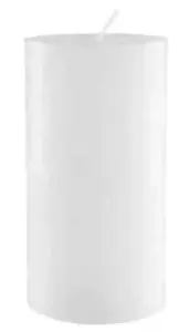 Świeca PIEŃKOWA  fi 7cm/ 8cm 1szt BIAŁA RUSTIC