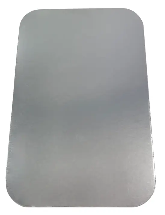 DEKIEL do Foremki alum. OBIADOWA 219x169 kartonowo-aluminiowa 100szt Dekiel aluminiowy do foremki obiadowej 219x169 mm, opakowanie 100 sztuk