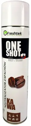 Silnie skoncentrowany odświeżacz powietrza w aerozolu. Określenie "One Shot" oznacza, iż wystarczy jedno przyciśnięcie "spustu", aby świeży zapach rozszedł się po całym pomieszczeniu. Jedno około 1 sekundowe naciśnięcie wentyla wystarcza aby odświeżyć ...