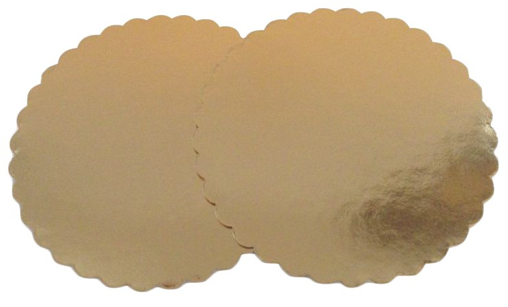 Podkładka ZŁOTA fi 30cm KARBOWANA 1szt 2000g Podkład pod tort wykonany z cienkiej i sztywnej tektury, laminowanej złotą folią. Podkład idealnie wykorzystać można do oddzielenia pięter tortów. Można podać na nim także inne wypieki.
*Podkład okrągły karbowany
*Rozmiar: fi 30cm
*Kol...