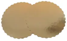 Podkładka  ZŁOTA  fi 30cm KARBOWANA 1szt 2000g
