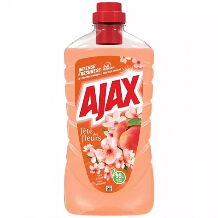 Ajax płyn uniwersalny do mycia podłóg Kwiat Brzoskwini 1L w butelce