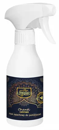 Odświeżacz KALA Olejek zapachowy 250mlCASHMERE Profesjonalny olejek zapachowy na bazie prawdziwych perfum o długotrwałym intensywnym działaniu. Przeznaczony do wszystkich pomieszczeń: toalet, łazienek, pokoi, restauracji, biur, korytarzy, poczekalni, autokarów, samochodów, klubów, dyskotek itp. Sku...