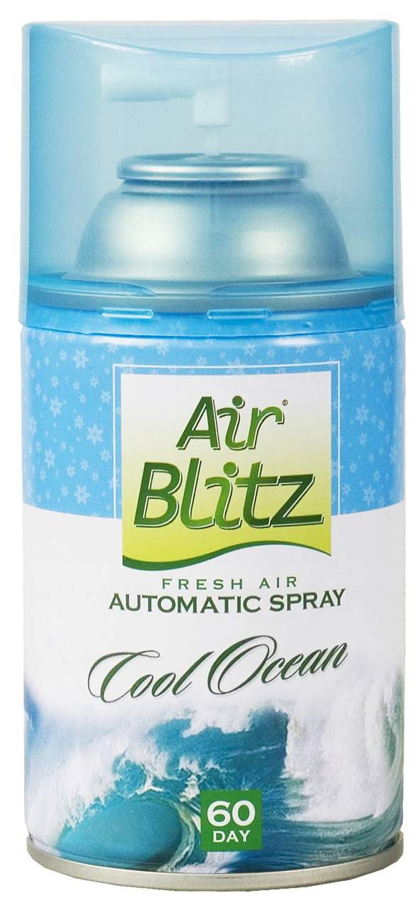 Odświeżacz KALA puszka Air Blitz 260ml. COOL OCEAN Odświeżacz Air Blitz puszka 260ml Cool Ocean do elektronicznych urządzeń rozpylających, wkład na 60 dni.