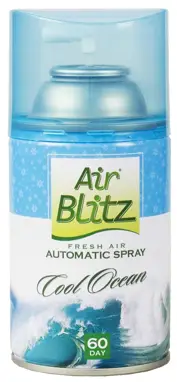 Air Blitz bardzo dobrej jakości odświeżacz powietrza 3w1 – nie tylko odświeża, ale i neutralizuje nieprzyjemne zapachy pozostawiając przyjemną nutę zapachową w twoim biurze i domu. Produkowane na rynek niemiecki. Zawiera 2-krotnie większe stężenie komp...