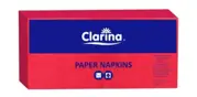 Serwetka papierowa Clarina 33x33 cm czerwona dwuwarstwowa 250 sztuk