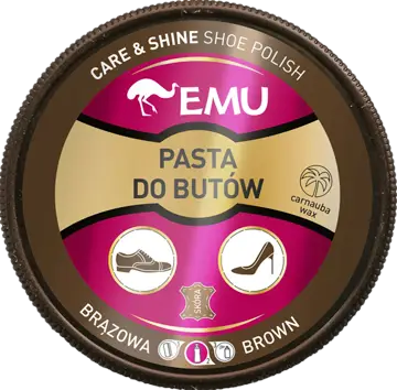 Pasta do butów EMU brązowa puszka 50ml