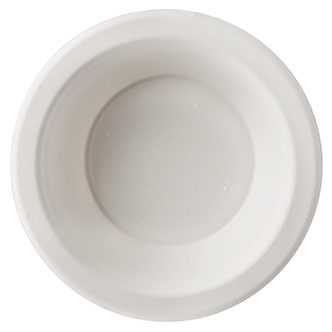 Talerz z trzciny cukrowej MISKA 480ml17,5x4cm Miska z trzciny cukrowej 480ml, biała, jednorazowa, średnicy 17,5cm i wysokości 4cm.