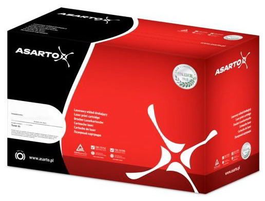 Bęben ASARTO do Xerox Phaser 3052, wydajność 10 tys. stron, opakowanie czerwono-czarne.