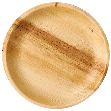 Talerz okrągły z liścia palmowego 23cm PURE, opakowanie 25 sztuk, biodegradowalny