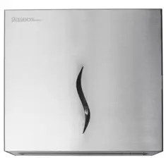 Pojemnik na ręczniki papierowe w listkach typu ZZ, wykonany jest z polerowanej stali nierdzewnej. Bardzo prosty w obsłudze i łatwy w konserwacji. Wyposażony jest w zamykaną kluczykiem komorę na ręczniki oraz wizjer do kontrolowania ilości ręczników w p...