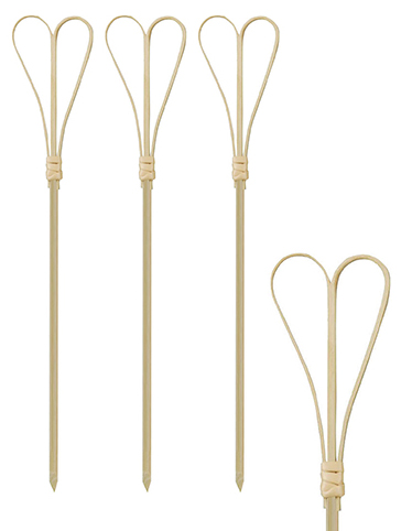 Mieszadełko drewniane w kształcie serca 18 cm, opakowanie 100 sztuk Fingerfood Heart