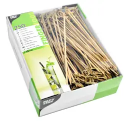 Dekoracyjne patyczki do żywności, doskonale urozmaicą podawane przystawki i potrawy.

Długość: 18cm. Opakowanie zawiera: 250 szt.