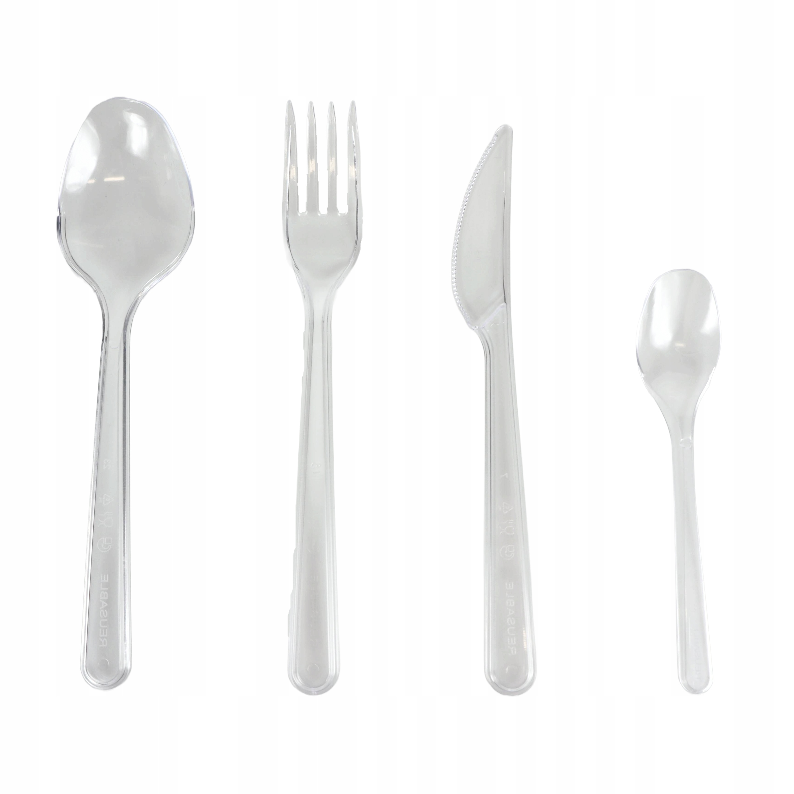 Nóż plastikowy transparent Superior 17,5cm do użytku jednorazowego, opakowanie 50 sztuk