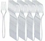 Widelec jednorazowy transparentny Superior 17,5cm 50szt