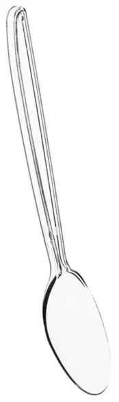Łyżka SUPERIOR TRANSPARENT 17,5 cm transparentna, zestaw 50 sztuk