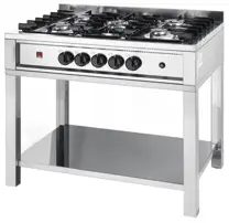 Profesjonalna kuchenka gazowa marki Hendi z serii Kitchen Line. Urządzenie wyposażone jest w 5 palników. Prezentowany model polecany jest do mniejszych kuchni.
Cechy produktu:

   *Wykonana ze stali nierdzewnej
   *Na gaz ziemny GZ 50
   *W zestaw...