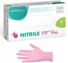 Rękawice nitrylowe PF Pink różowe rozmiar S 100 sztuk bez pudru