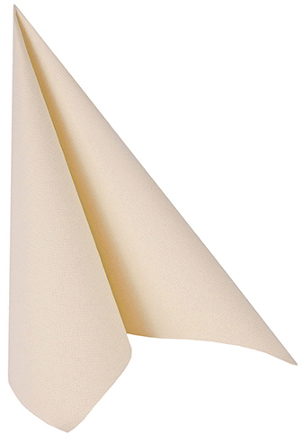 Serwetka Bankietowa 40/40 EKRI 50szt ROYAL Collection włókninowa AIRLAID Serwetki dekoracyjne bankietowe włókninowe wykonane z włókna AIRLAID. Posiada jednowarstwową budowę, jest chłonna, estetyczna i miękka w dotyku. Wymiary: 40x40 cm. Opakowanie zawiera: 50 szt. ...