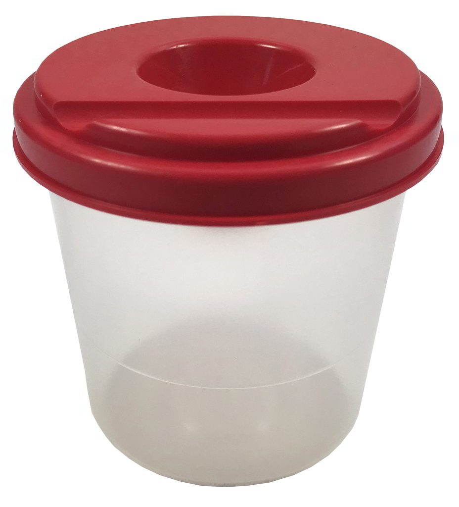 Pokrywka kubka posiada specjalny system zabezpieczający przed wylaniem się wody.

