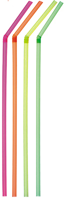 Słomka plastikowa prosta fi-7 / 15cm 500szt CZARNA REUSE Łamane rurki do napojów koloru neonowego o średnicy: 5mm. Opakowanie zawiera: 1 000 szt. ...