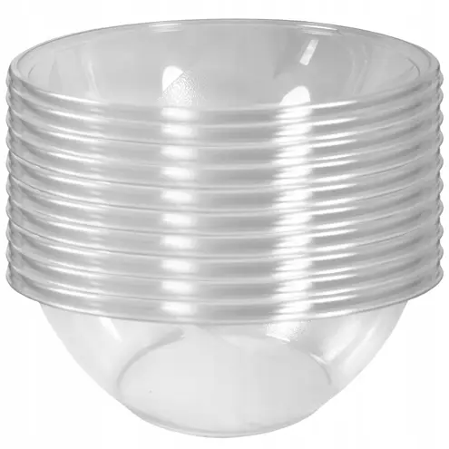 Miska sałatkowa jednorazowa z przezroczystego tworzywa średnica 23cm pojemność 2000ml